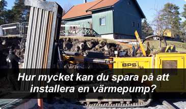 Du kan spara mycket på att köpa bergvärmepump från IVT